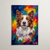 Hundporträtt i popkonststil från ditt foto - poster
