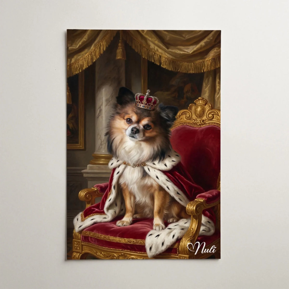 Renässansporträtt av din hund från ditt foto - poster