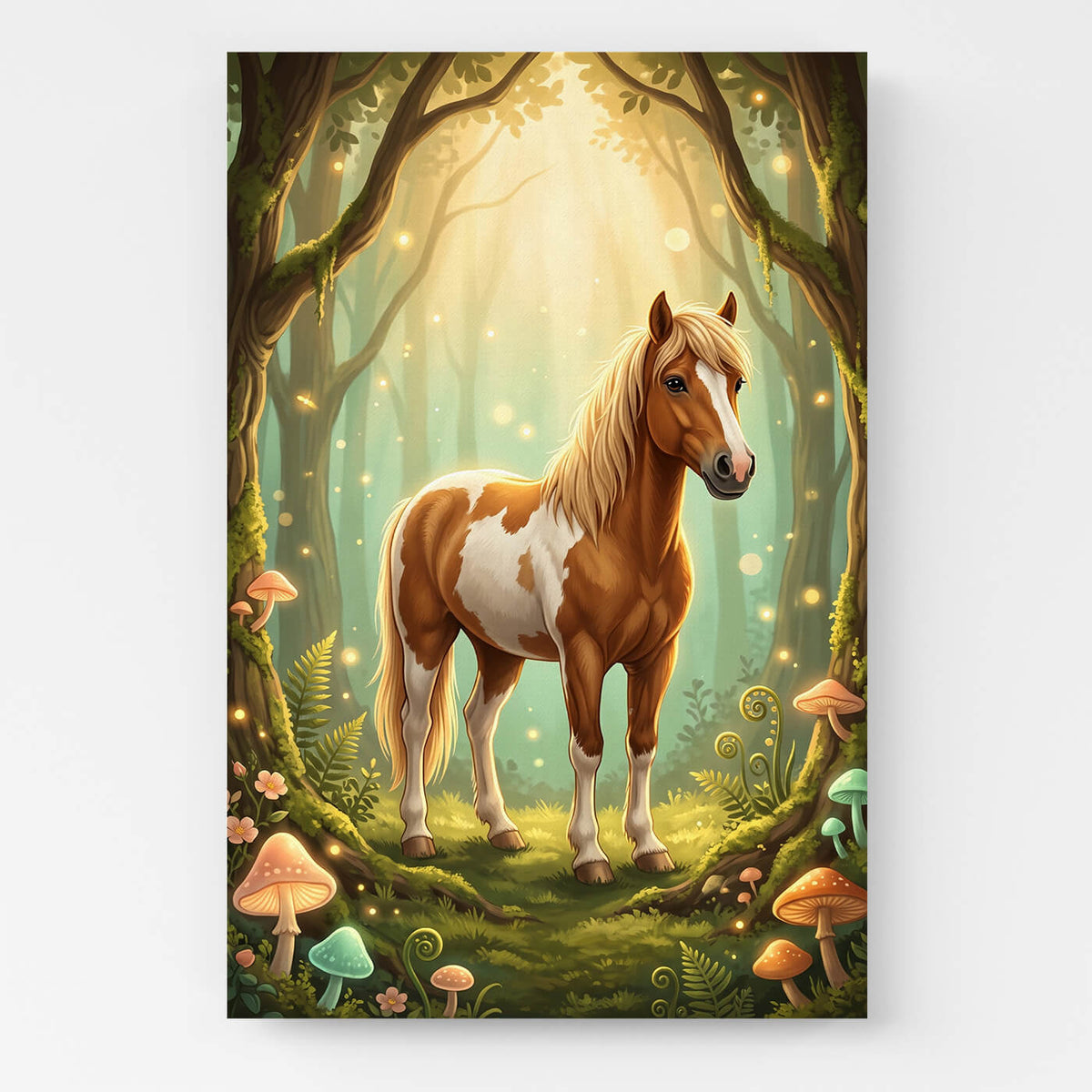 Hästporträtt i fantasy-/cartoonstil från ditt foto - canvas